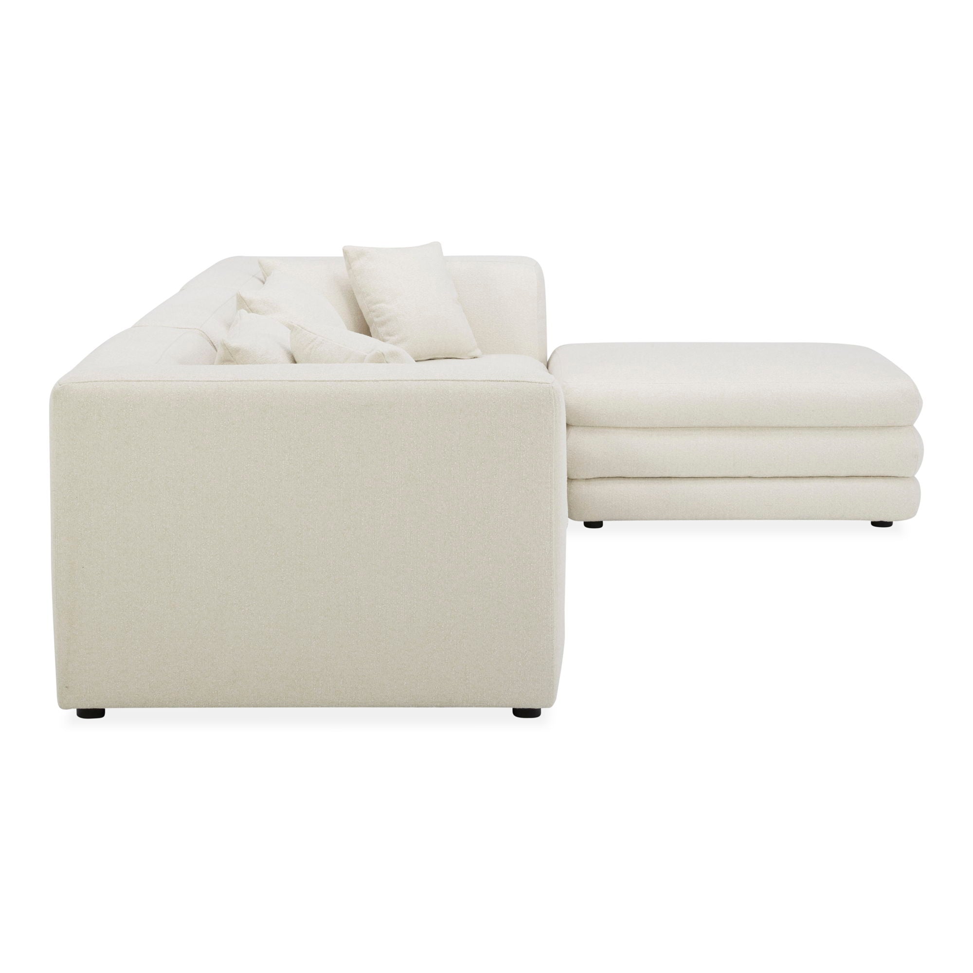 Lowtide - Lounge Modular Sectional - Warm White-Stationary Sectionals-American Furniture Outlet