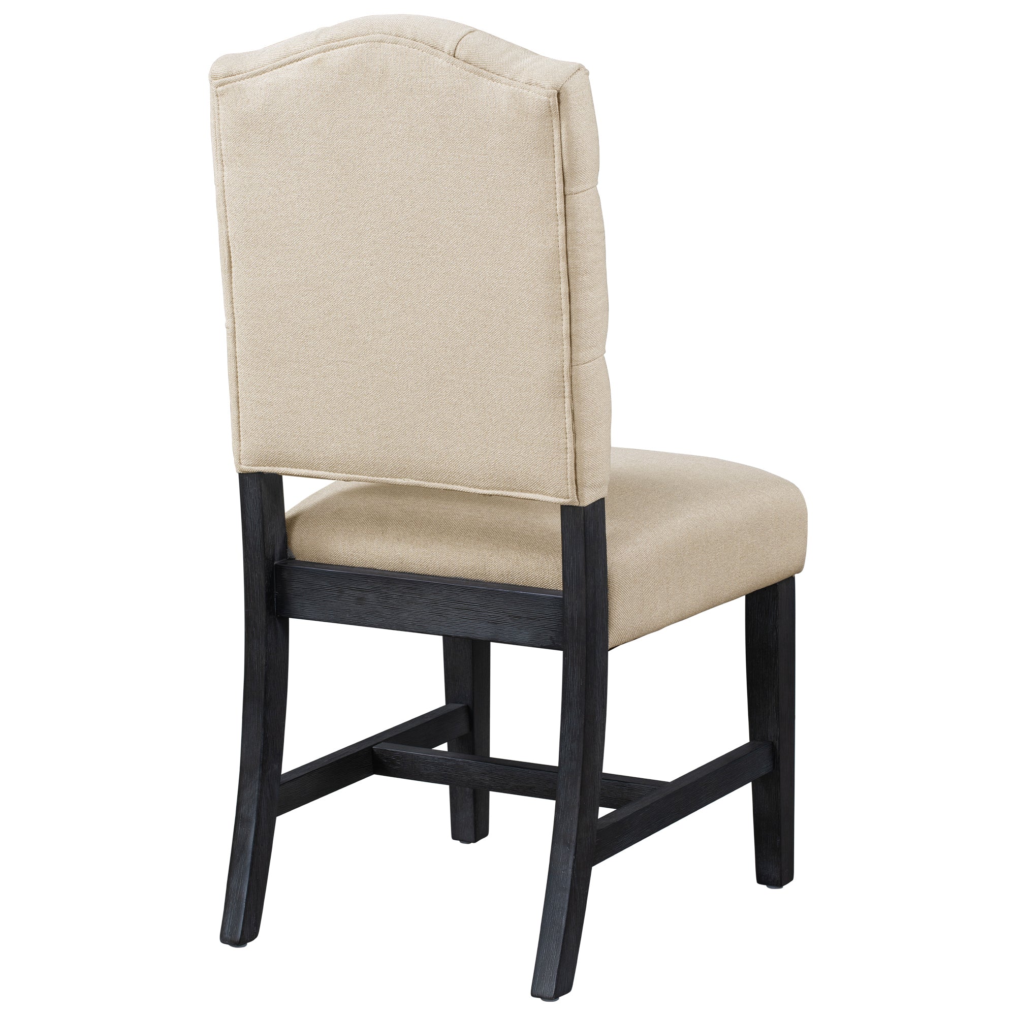 Retro Extendable Dining Table & 4 Chairs Set (Espresso)