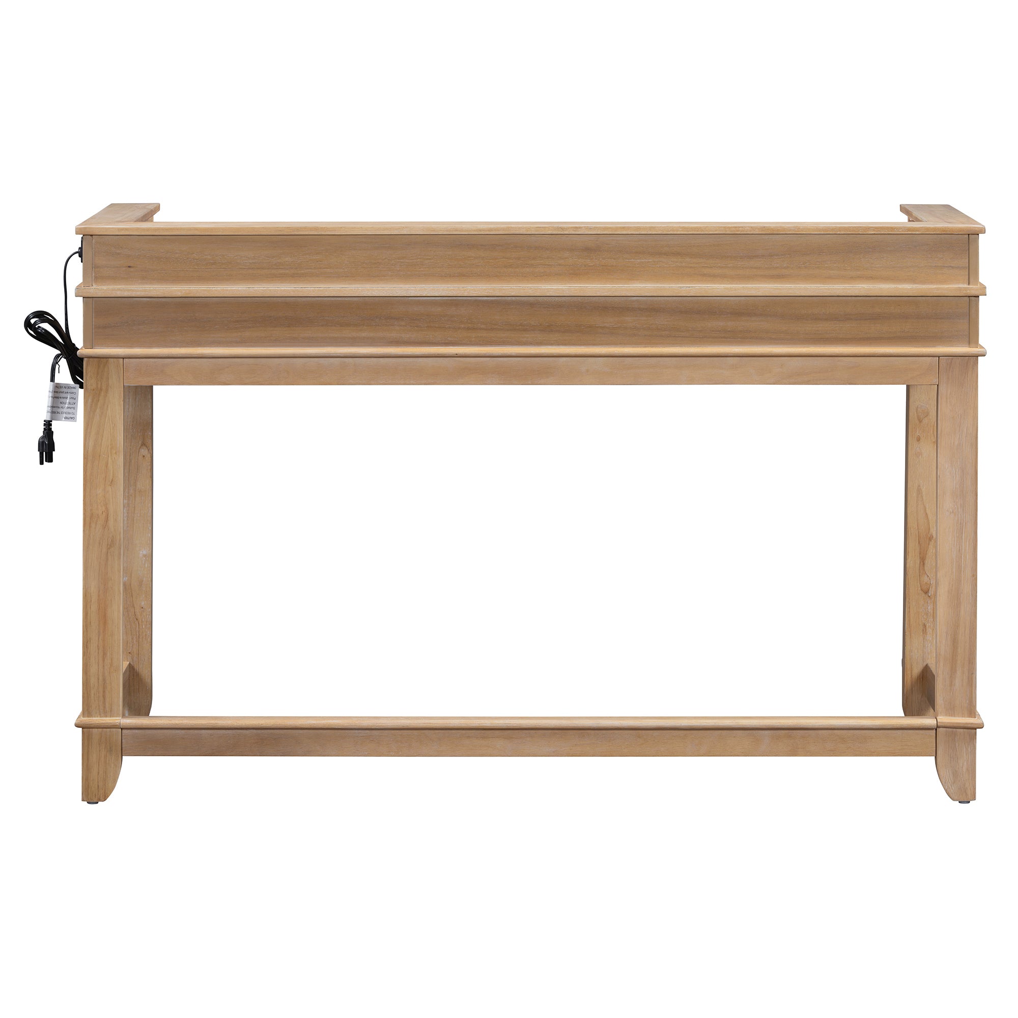 4-Pc Dining Set w/ 3 Stools (Natural)