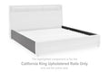 Verishaw - California King Upholstered Rails - Gray