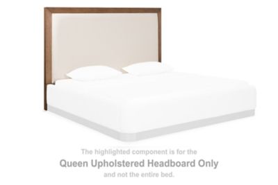 Hennington - Queen Upholstered Headboard - Medium Brown