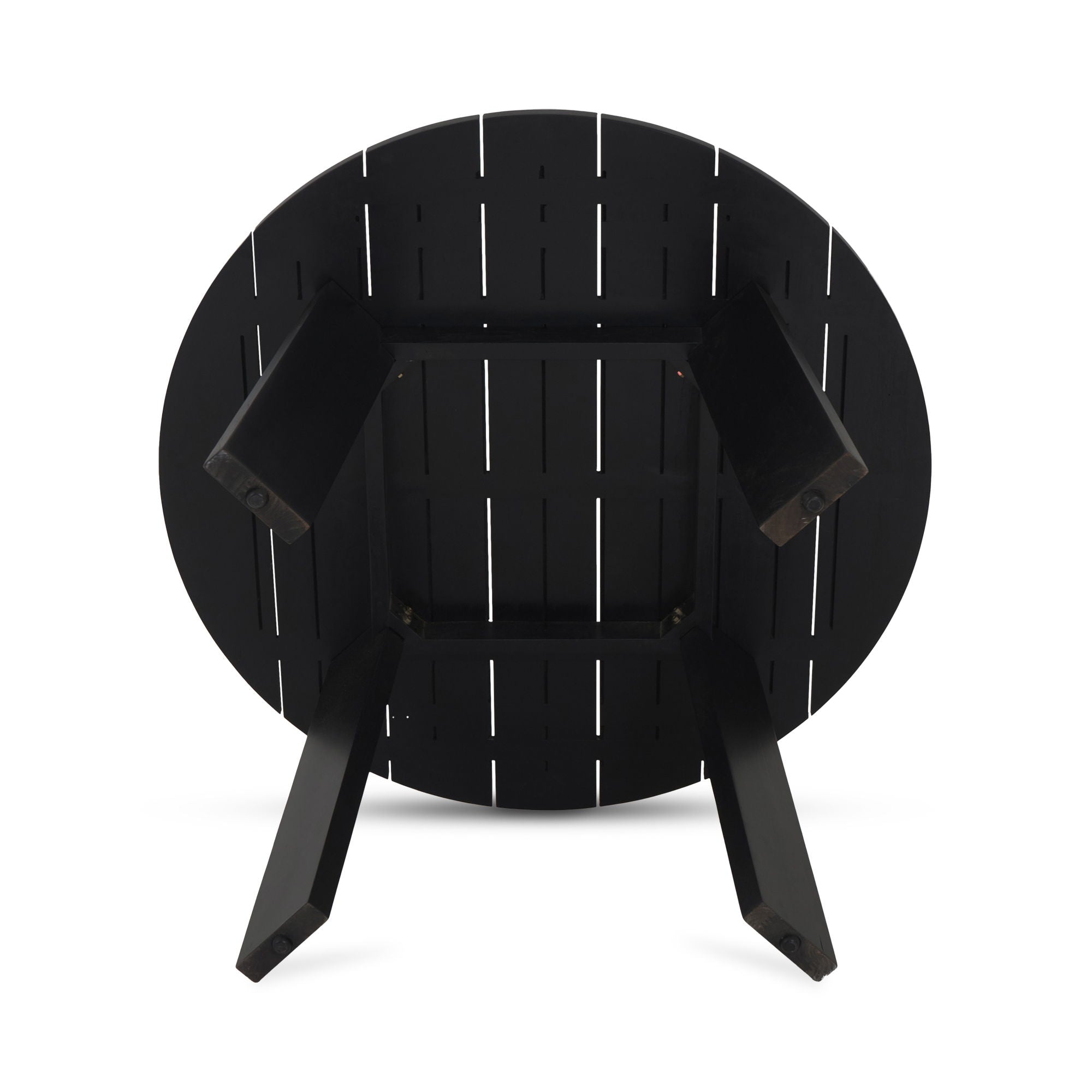 Delta - Round Outdoor Dining Table - Black