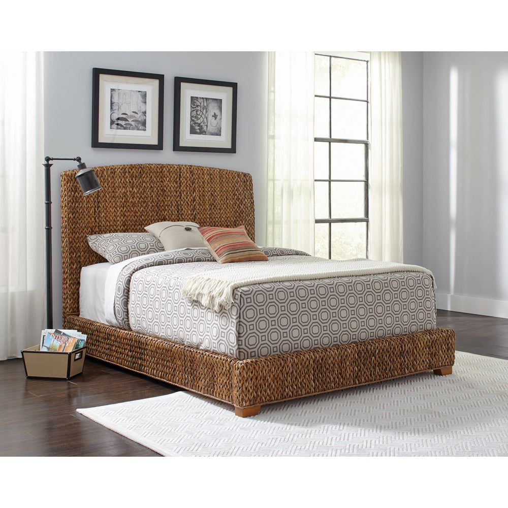 Holden Rustic Brown and Natural Eastern King Bed