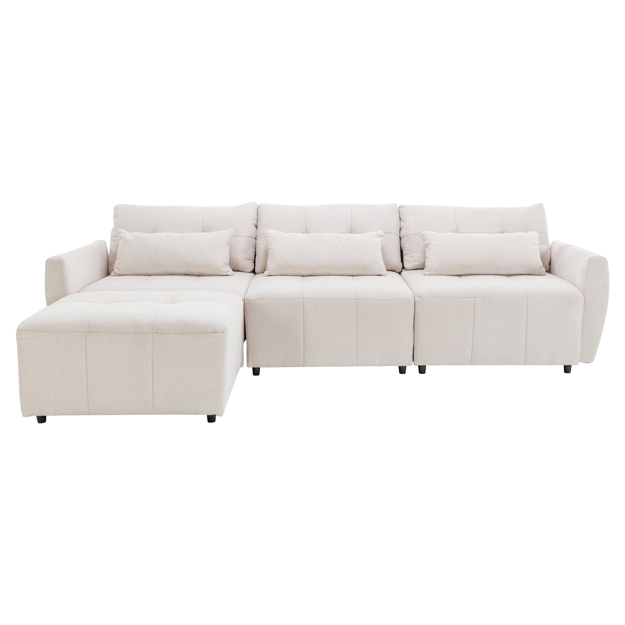 beige l shaped sectional sofa