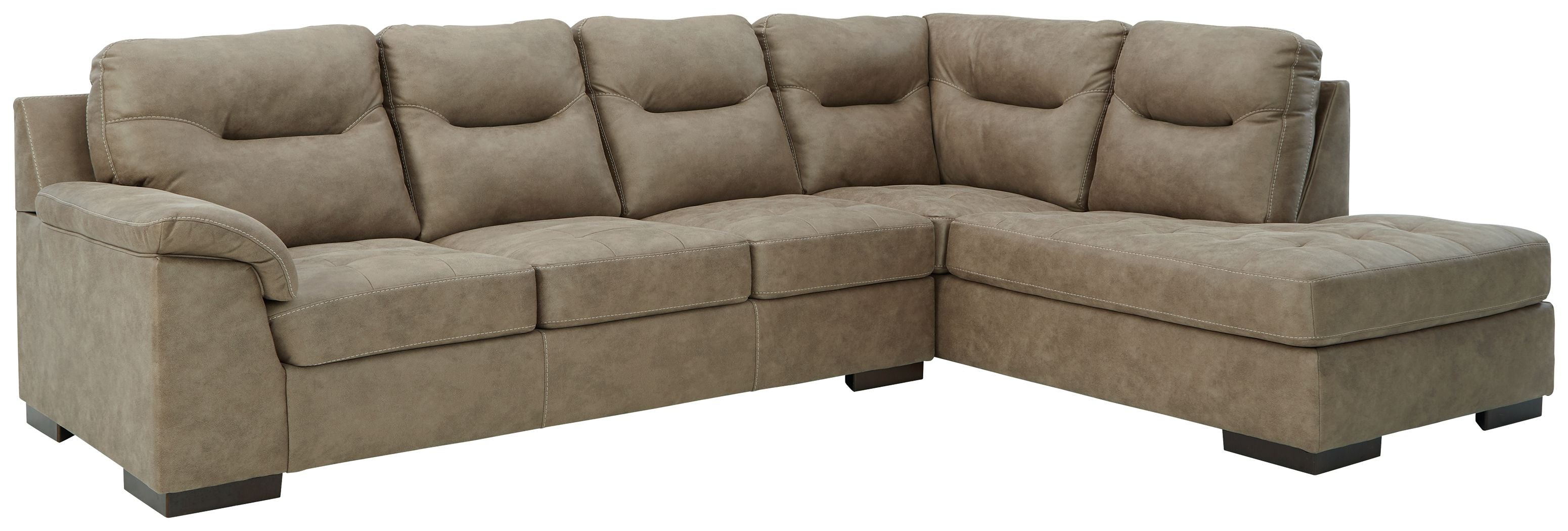 Maderla Faux Leather Sectional Sofa