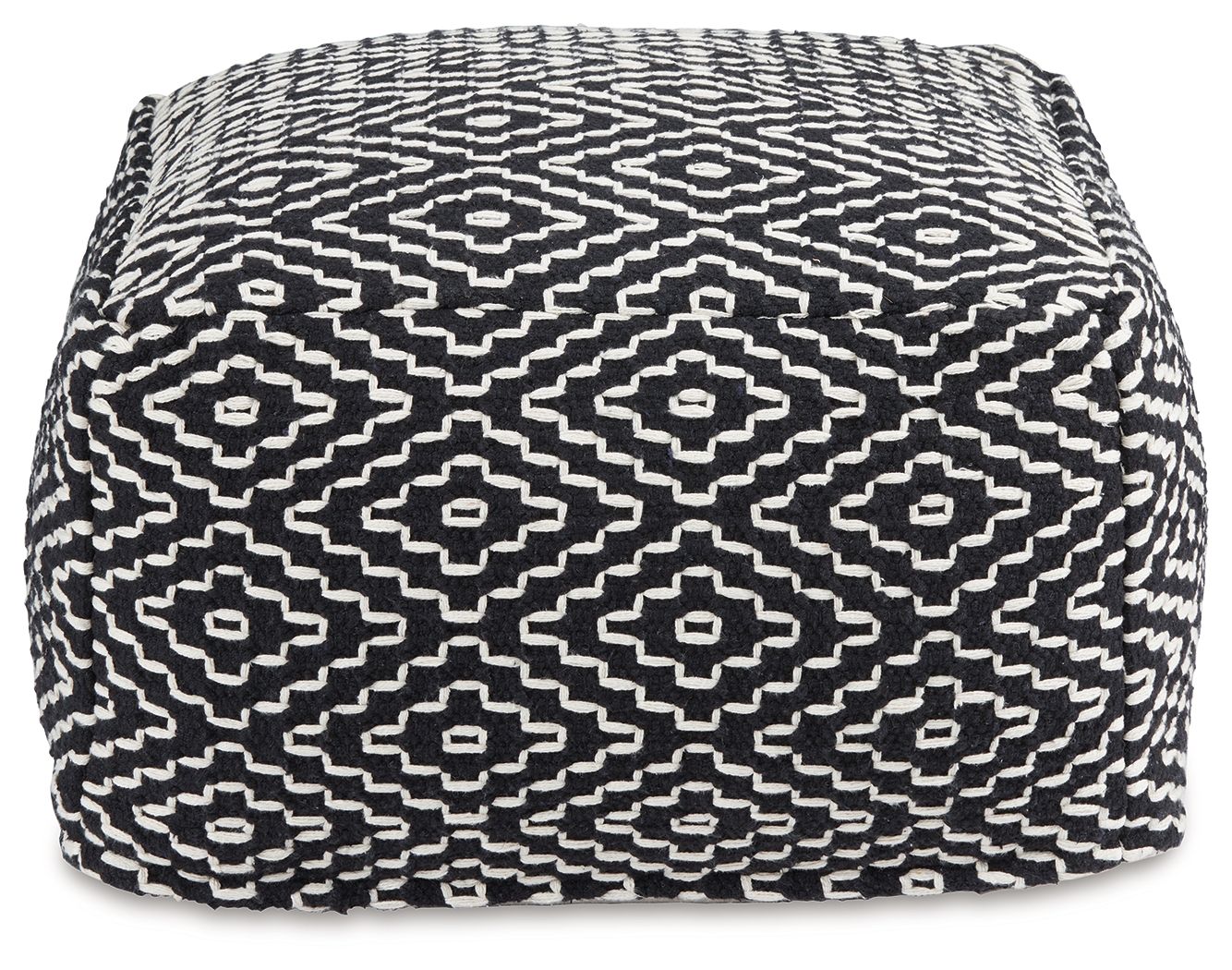 Jasett Black / Ivory - Pouf