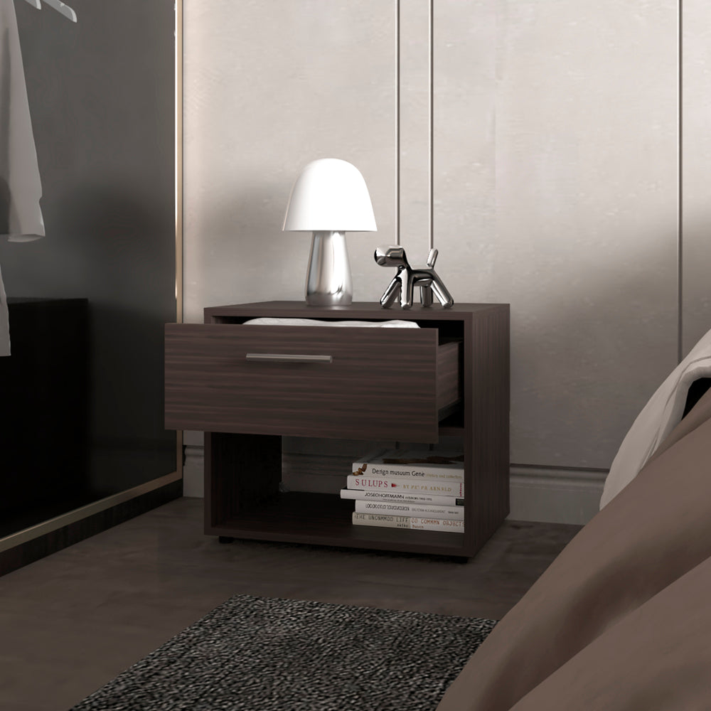 Beryl Junction Nightstand - Dark Walnut Bedroom Furniture