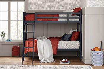 Nextonfort - Blue - Twin Bunk Bed Rails And Ladder