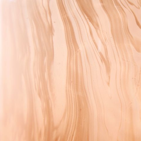 Dushby light brown vase close-up showing smooth surface with woodgrain swirls