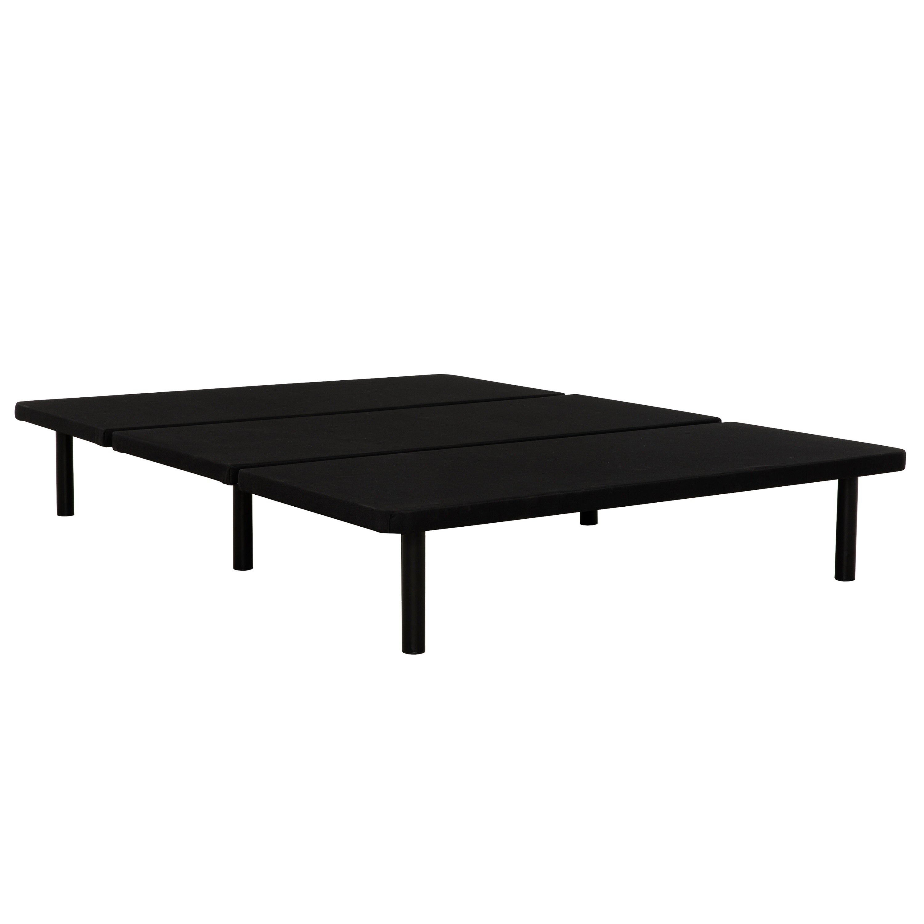 Black Twin Upholstered Metal Platform Bed Frame - Bedroom Furniture