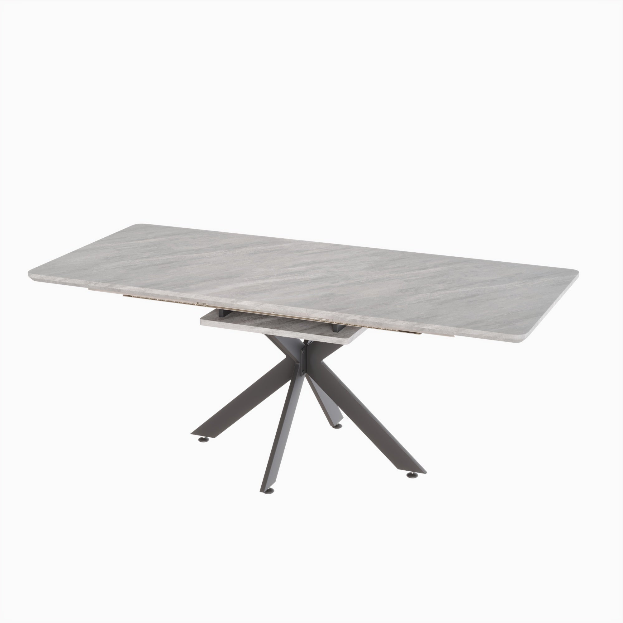 62" Extendable Dining Table Set for 6-8 People