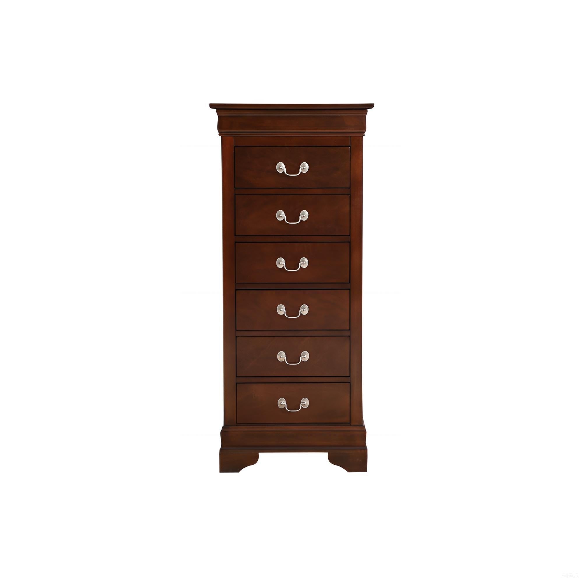 Louis Phillipe Lingerie Chest - Cappuccino Wood Storage