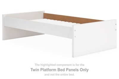 Onita - White - Twin Platform Bed Panels