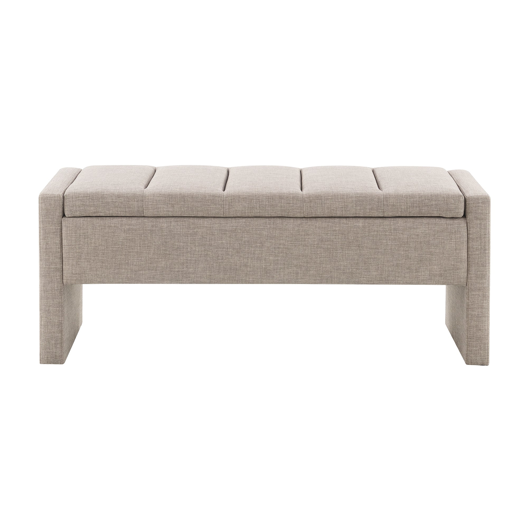 Storage Bench - End of Bed Bench with Upholstered Seat