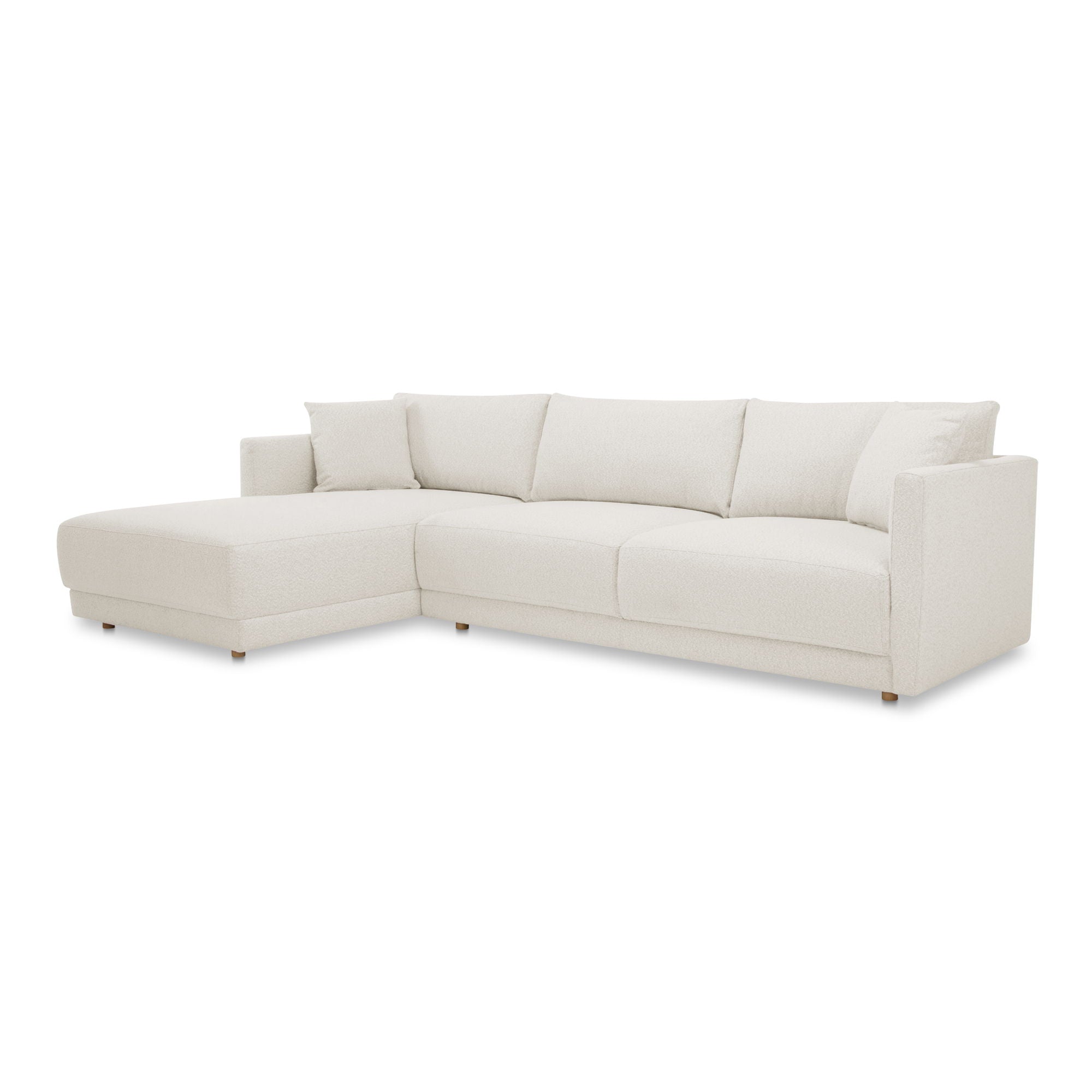 Bryn Beige Sectional Left Arm Chaise Sustainable Fabric