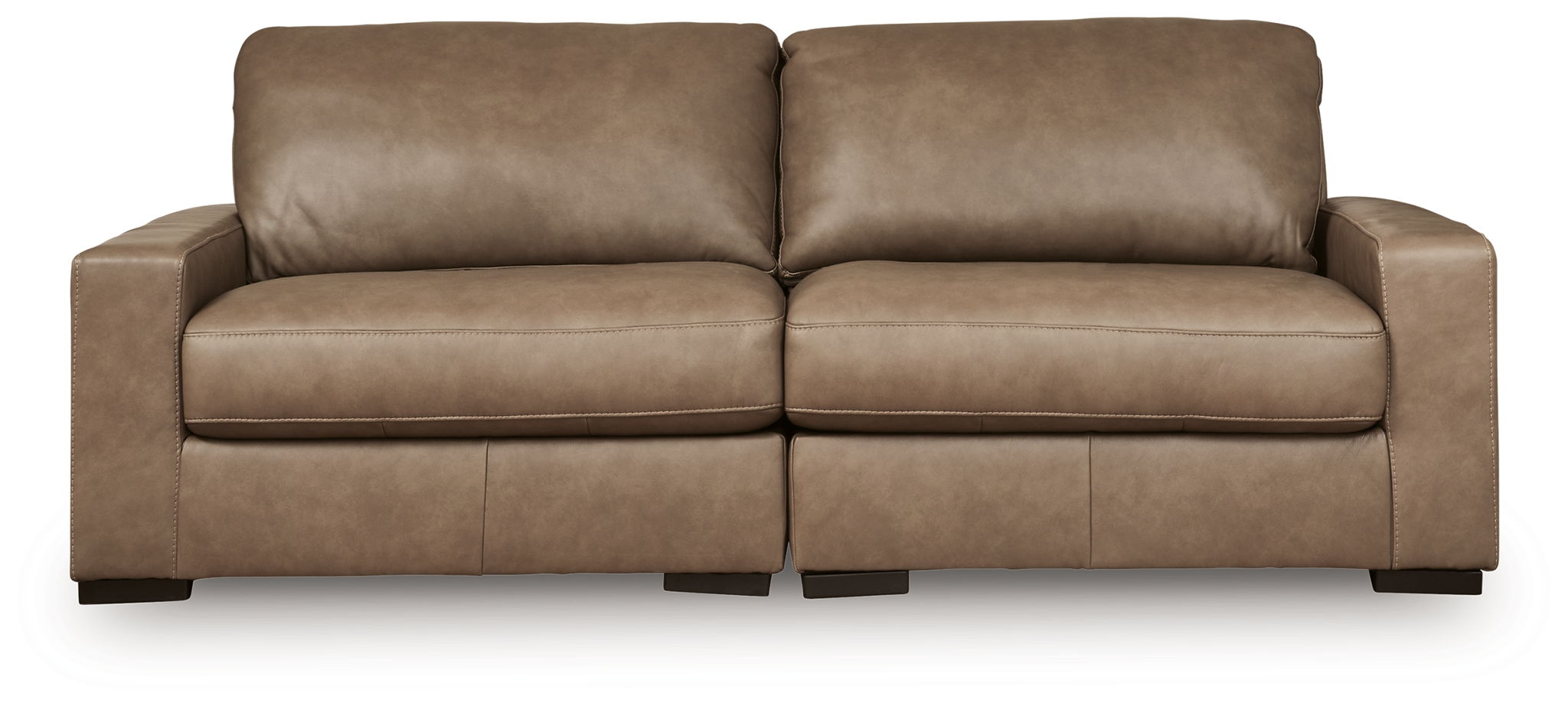 Sahara two-seat sofa section with square arms and tufted back cushions