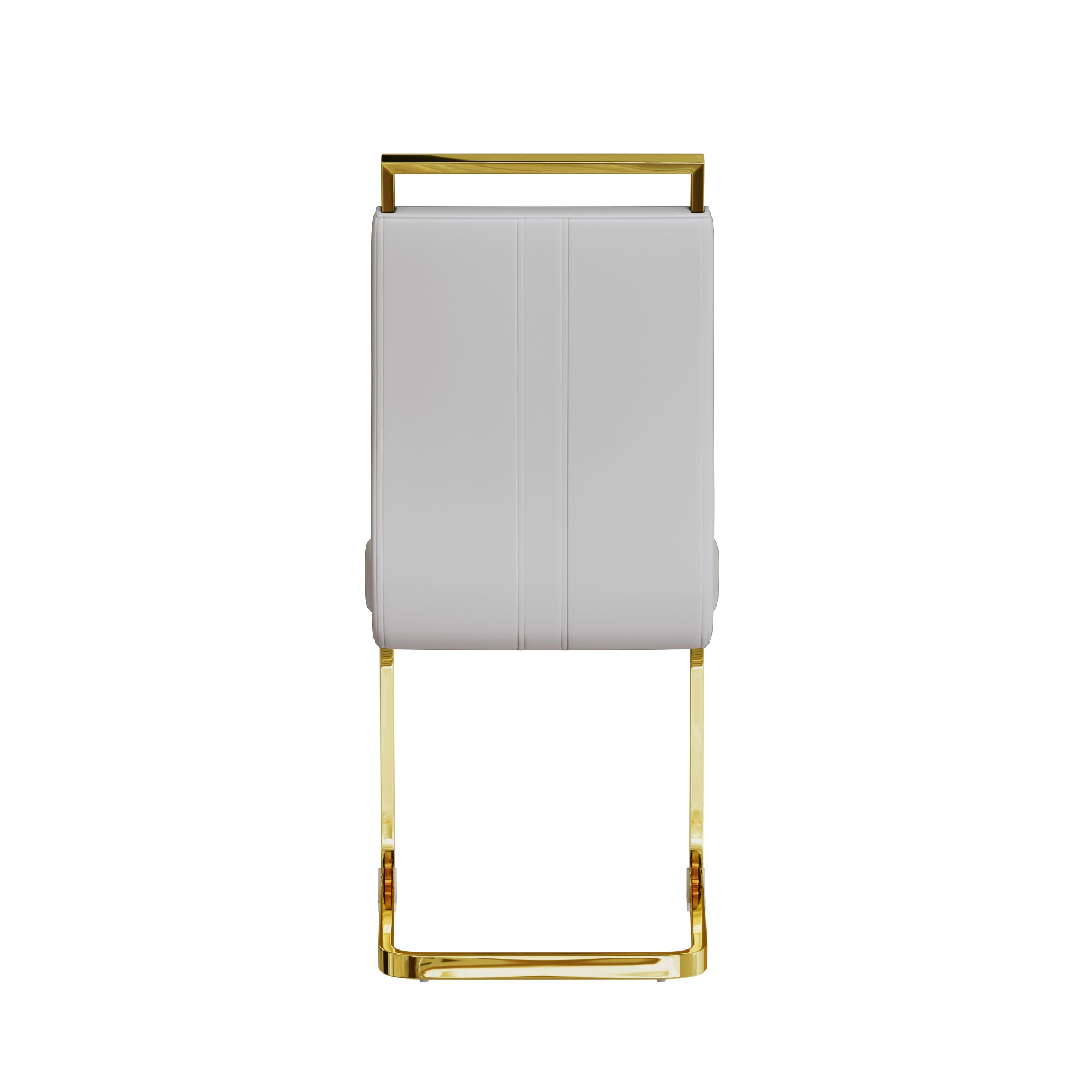 51" Glass Dining Table Set for 4 - Gold Legs