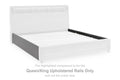 Verishaw - Queen/King Upholstered Rails - Gray
