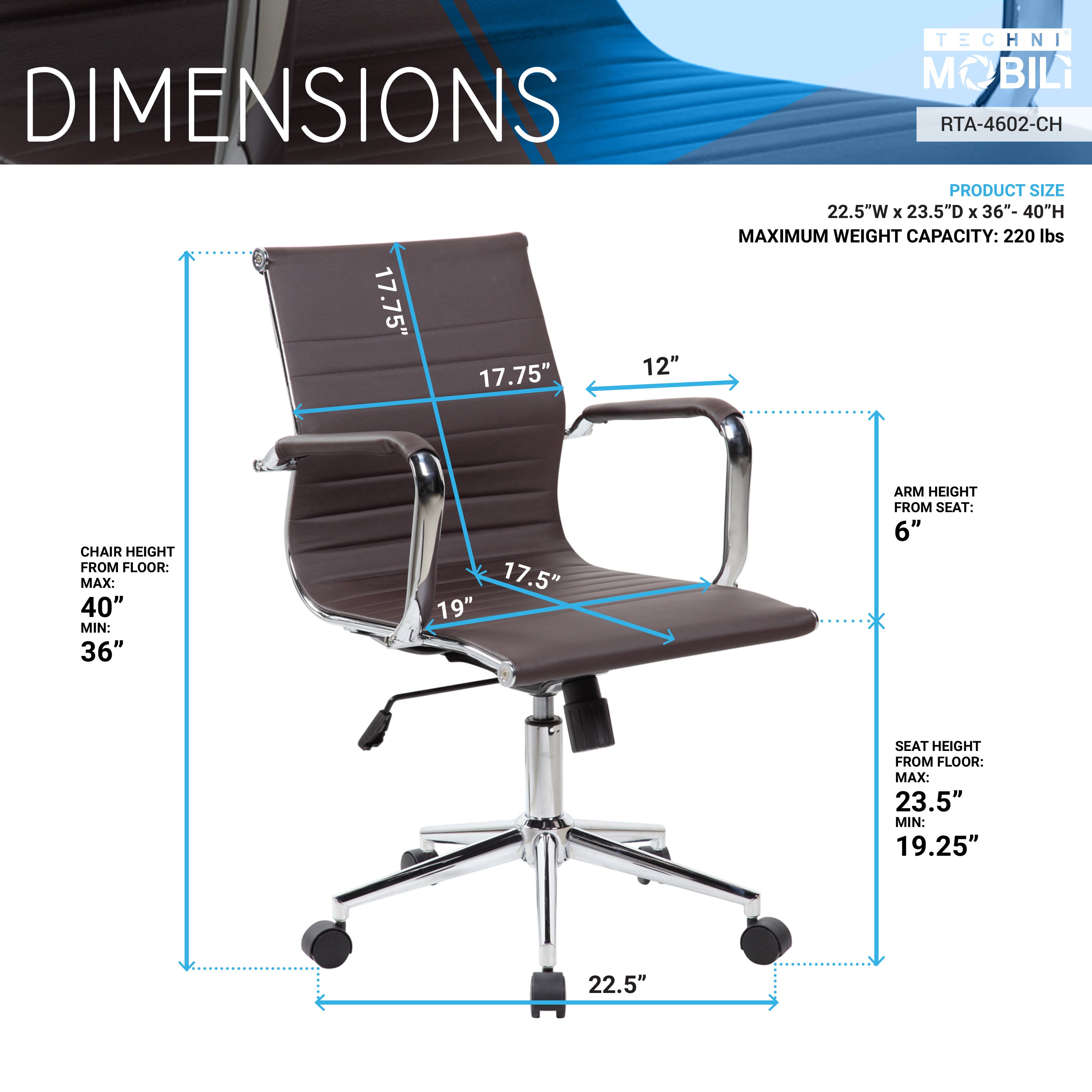 Modern Medium Back Executive Office Chair