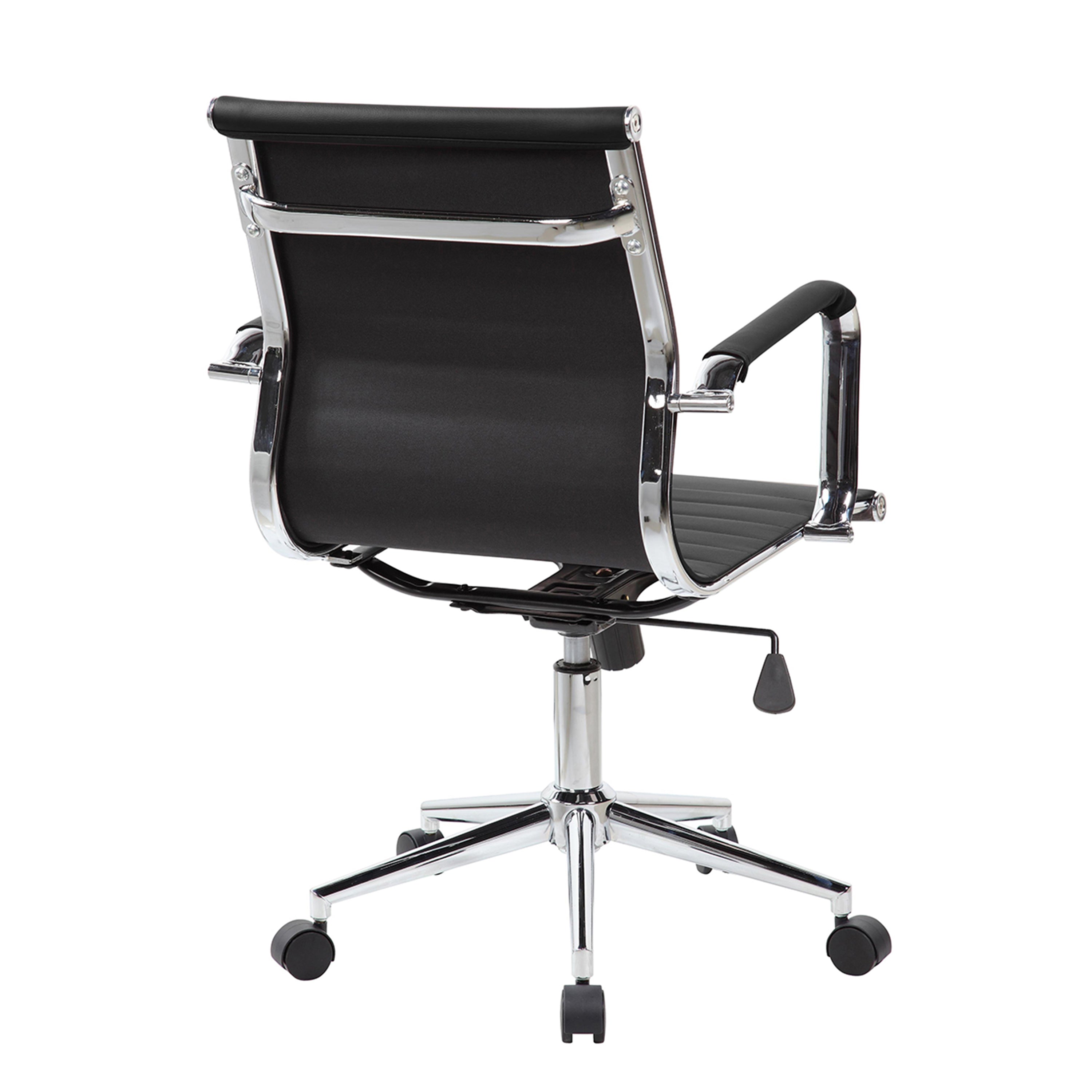 Modern Medium Back Executive Office Chair-  Black