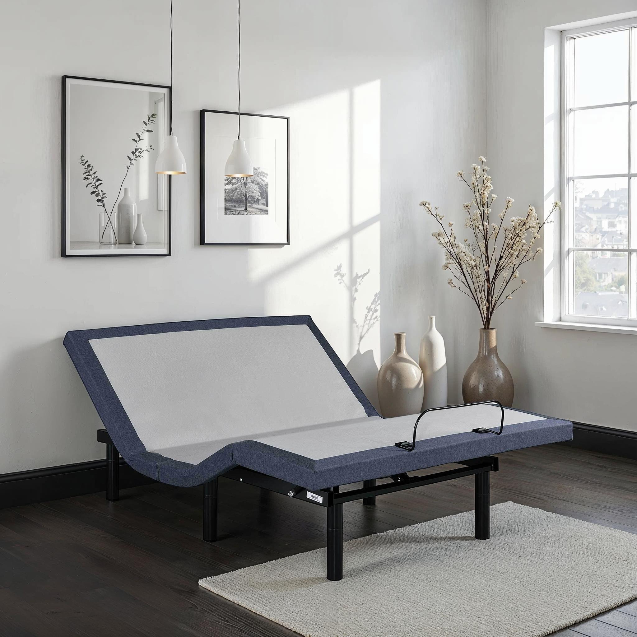 Full Adjustable Bed Base: Vibration, Head/Foot Adjustments