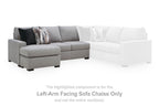 Lakepoint LAF sofa chaise with left light-gray section and right white modular chaise