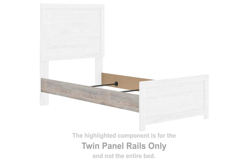 Gray twin panel rails for window treatment, two side panels with mounting brackets