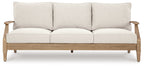 Carter Hall beige sofa with three back cushions and three seat sections