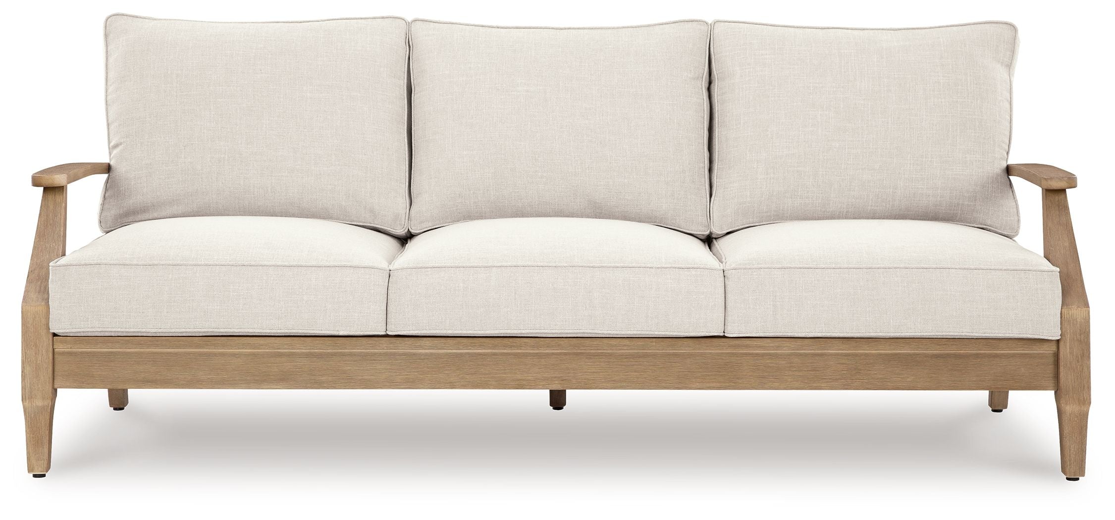 Carter Hall beige sofa with three back cushions and three seat sections
