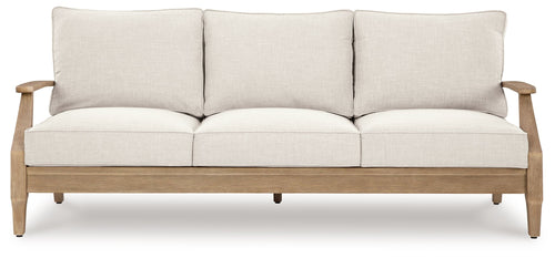 Carter Hall beige sofa with three back cushions and three seat sections