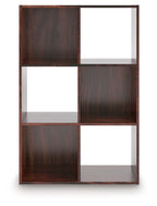 Dark brown cube organizer with square open compartments
