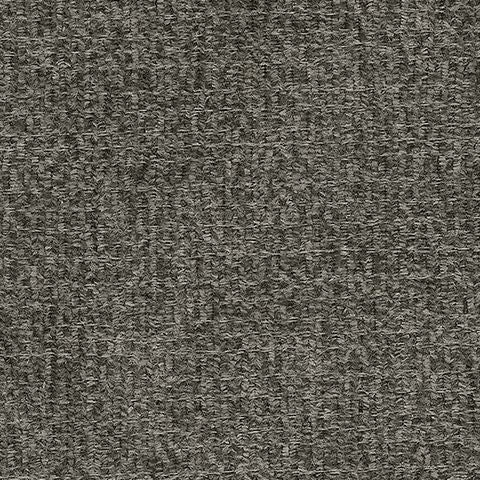 Greystone woven ottoman fabric swatch in dark gray textured weave