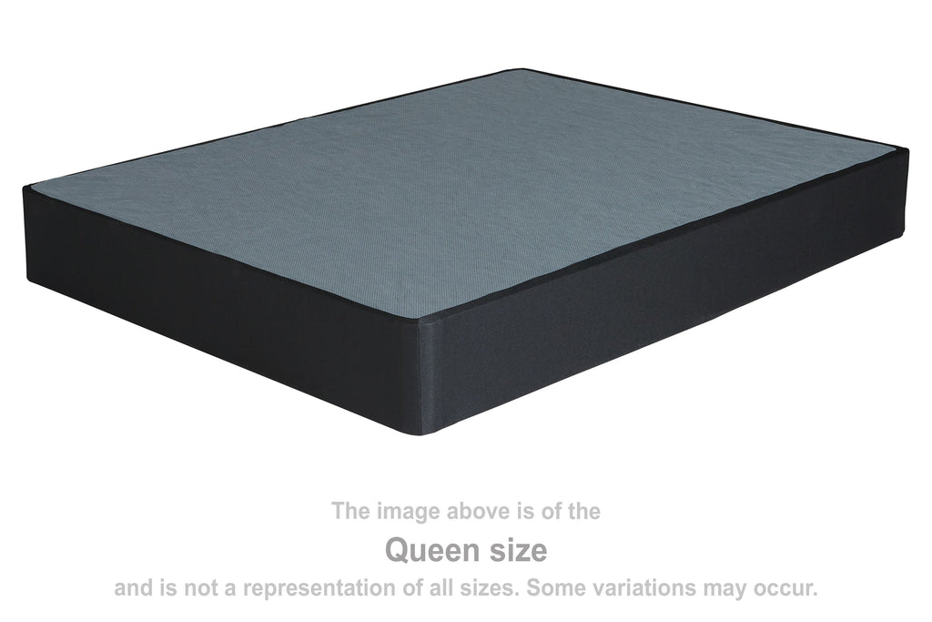 Black foundation base with dark gray top, square-corner view