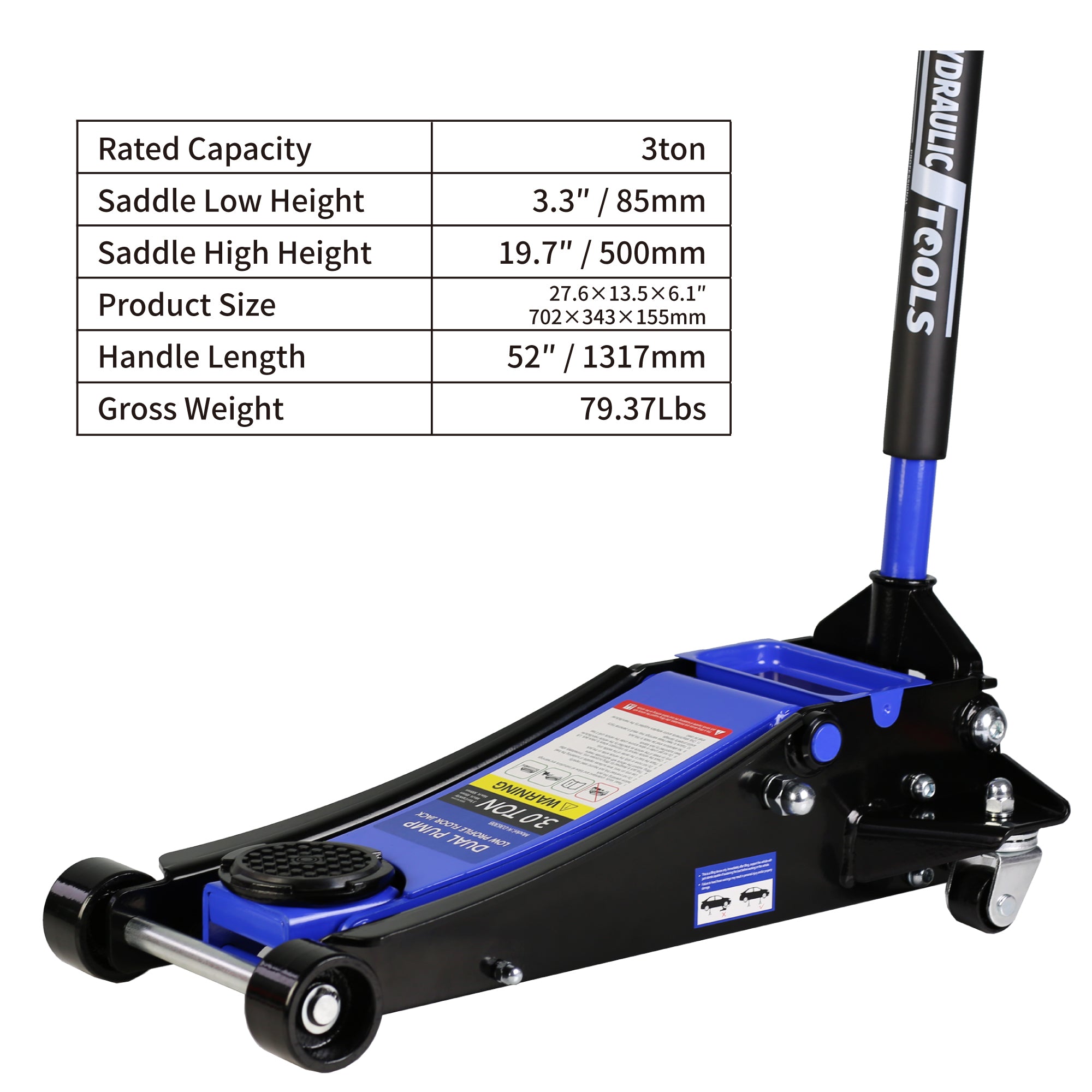 3t Low Profile Jack - Ultra Low Floor Jack-American Furniture Outlet