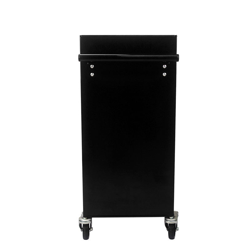 4-Drawer Multifunctional Tool Cart with Wheels - Black | Organize Tools Efficiently | Portable & Versatile