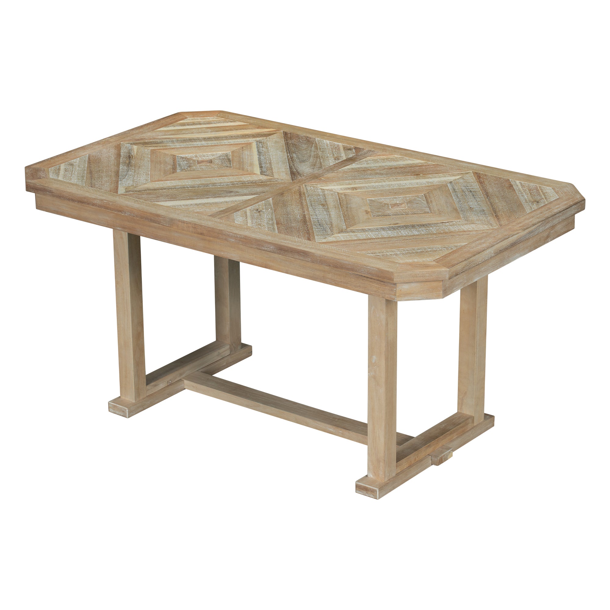 6-Piece Rubber Wood Dining Set