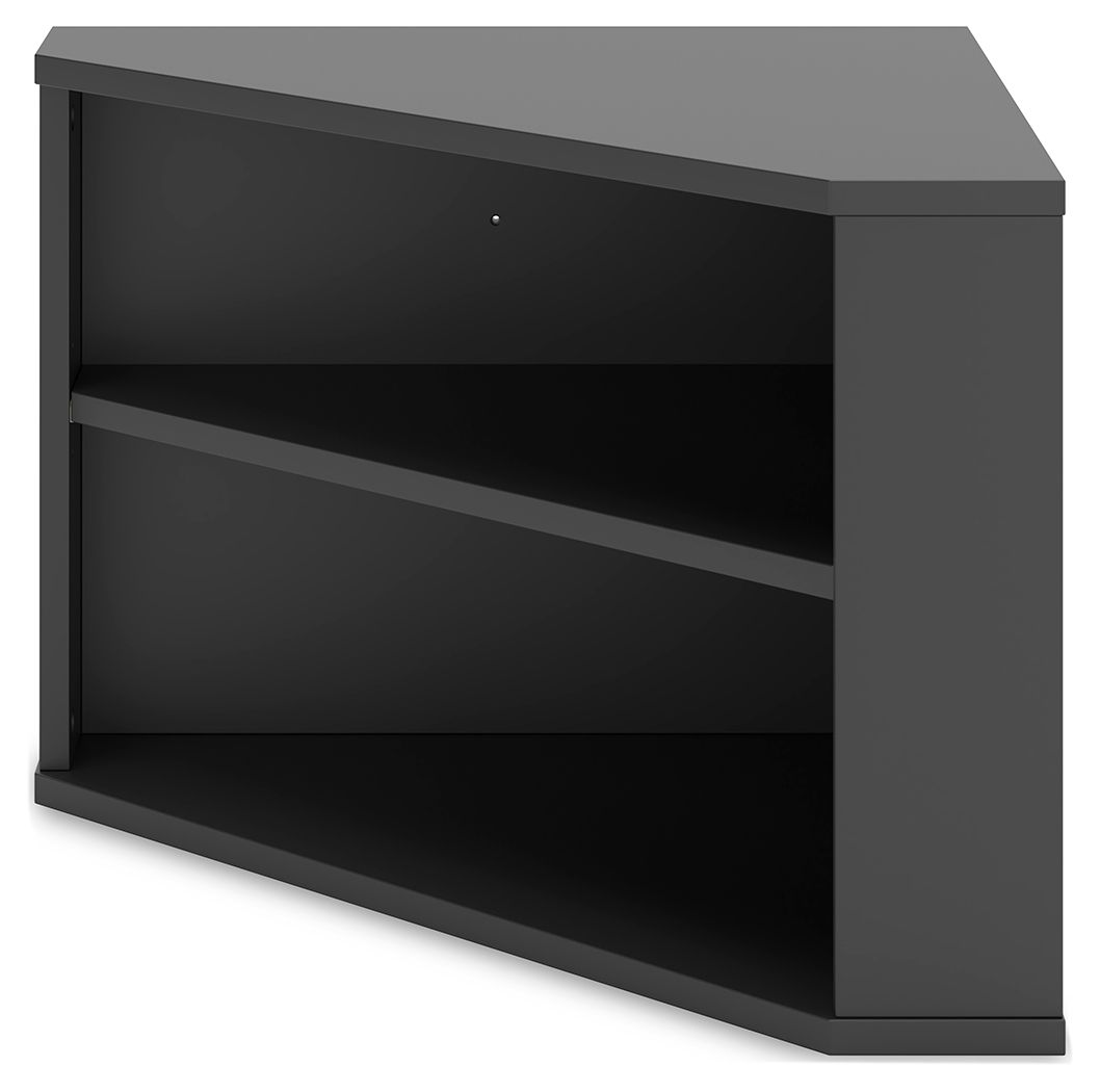 Otaska - Black - Home Office Corner Bookcase