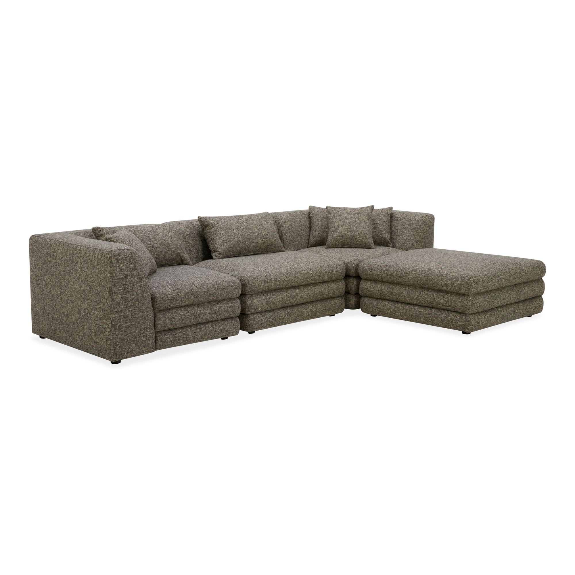 Lowtide - Lounge Modular Sectional - Surie Shadow-Stationary Sectionals-American Furniture Outlet