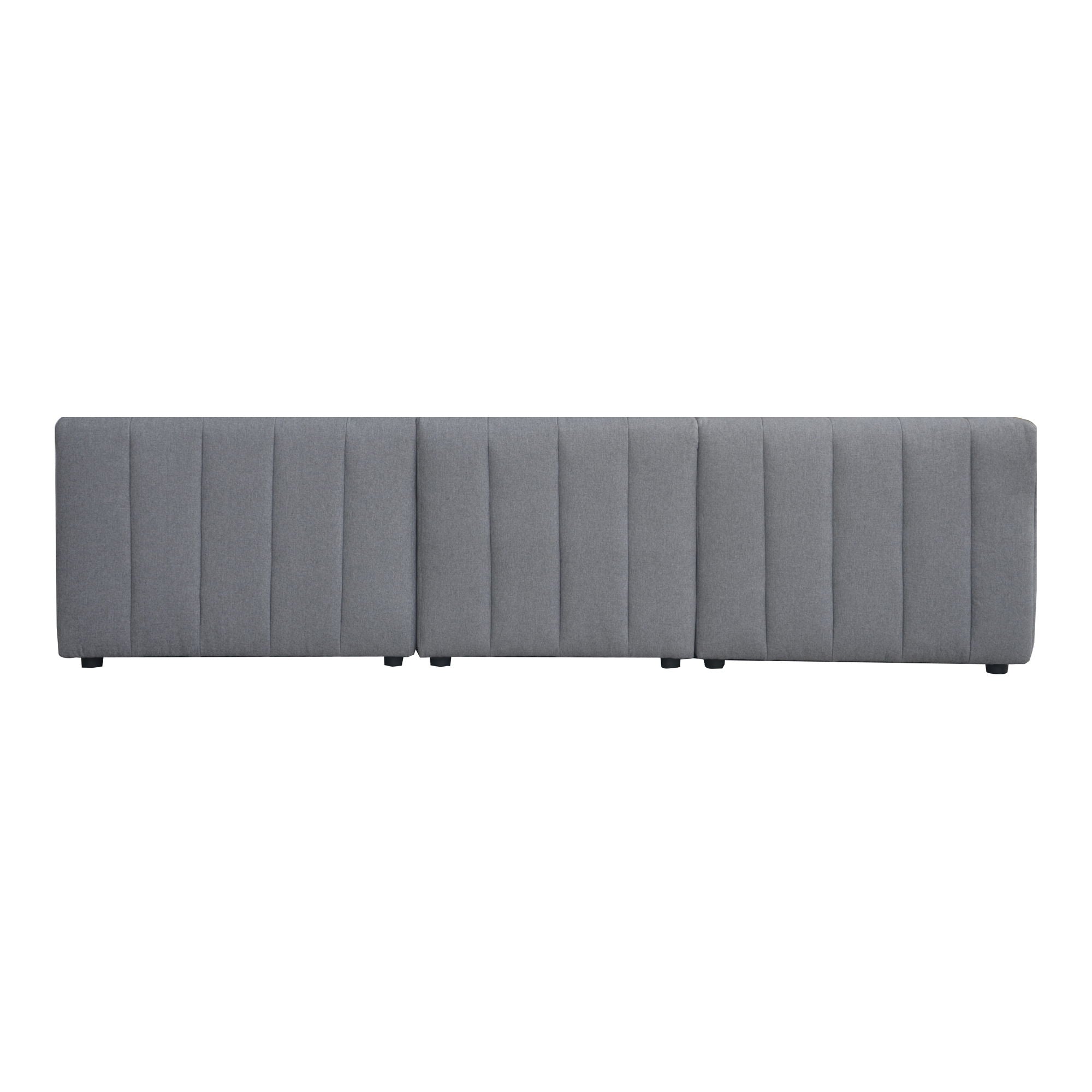 Lyric - Classic L Modular Sectional Grey - Dark Gray-Stationary Sectionals-American Furniture Outlet