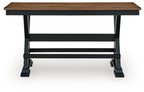 Dark brown dining bench with black frame and two slats under seat.