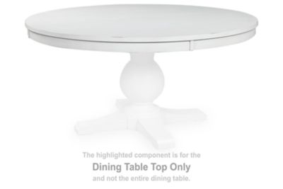 Greddinton - White - Round Dining Room Table Top