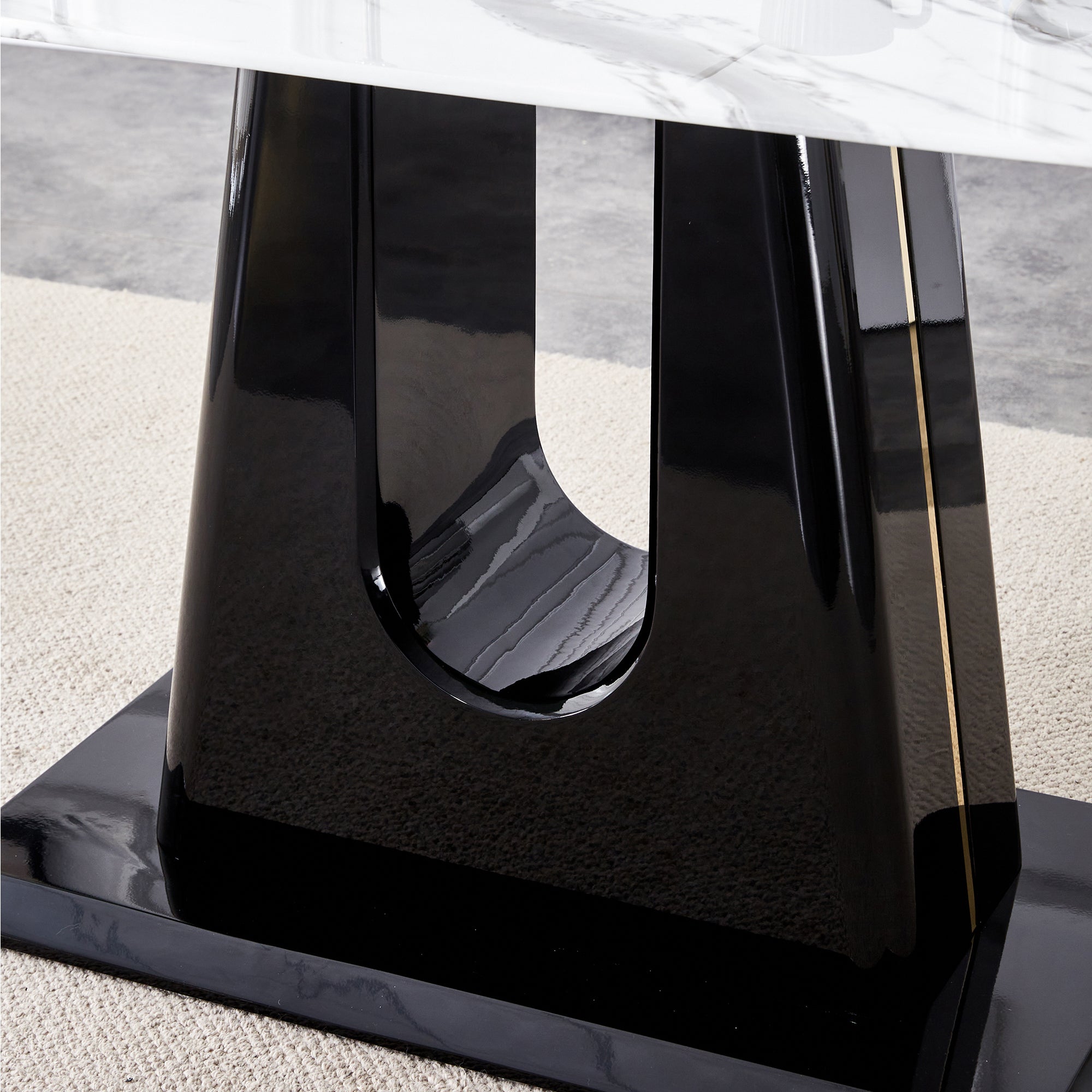 Modern Marble Dining Table & Chairs Set