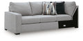 Lakepoint - LAF Sofa With Corner Wedge - Nickel