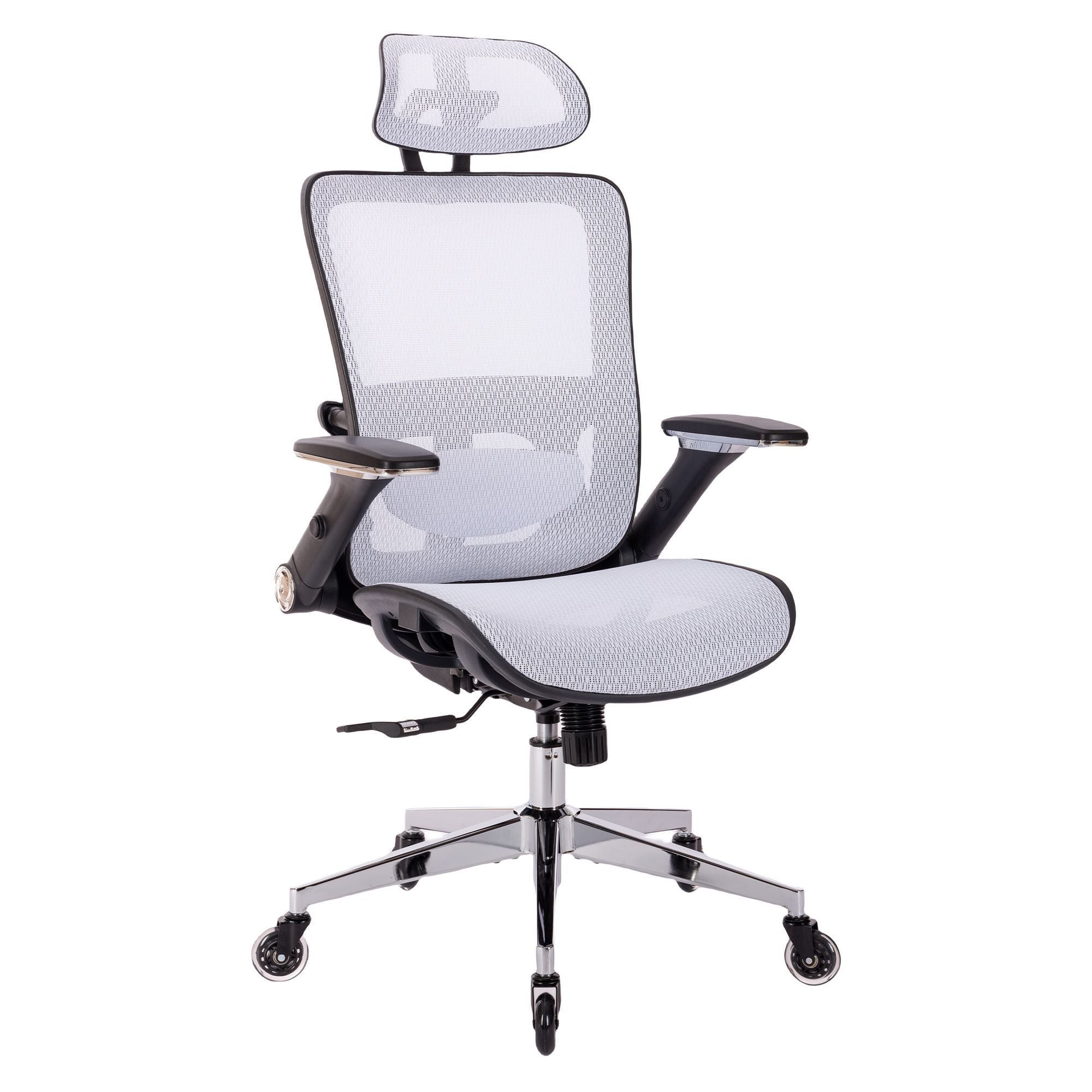 Ergonomic Mesh Office Chair w/ Headrest & Flip-Up Arms