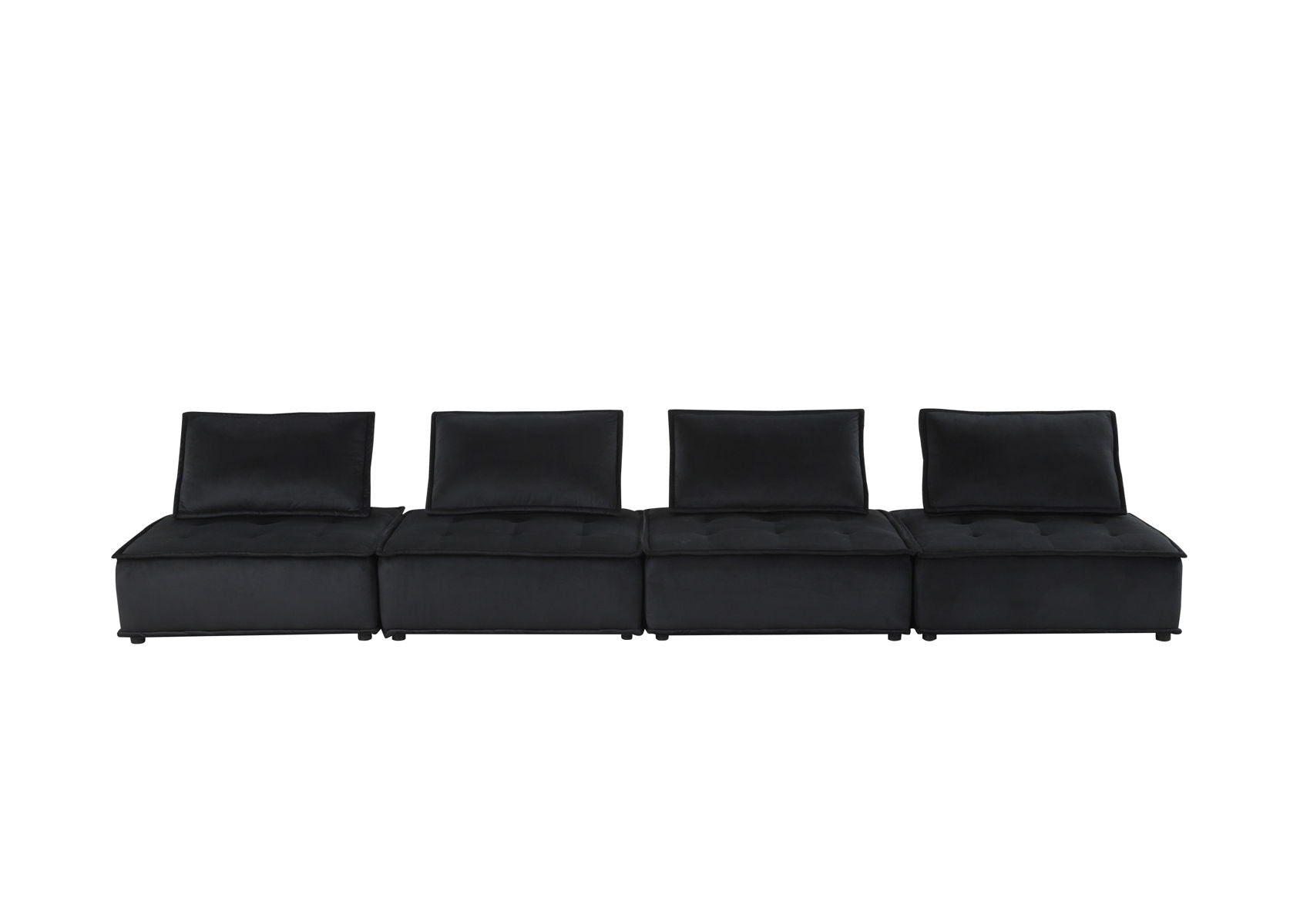 Anna - Velvet Sectional Sofa
