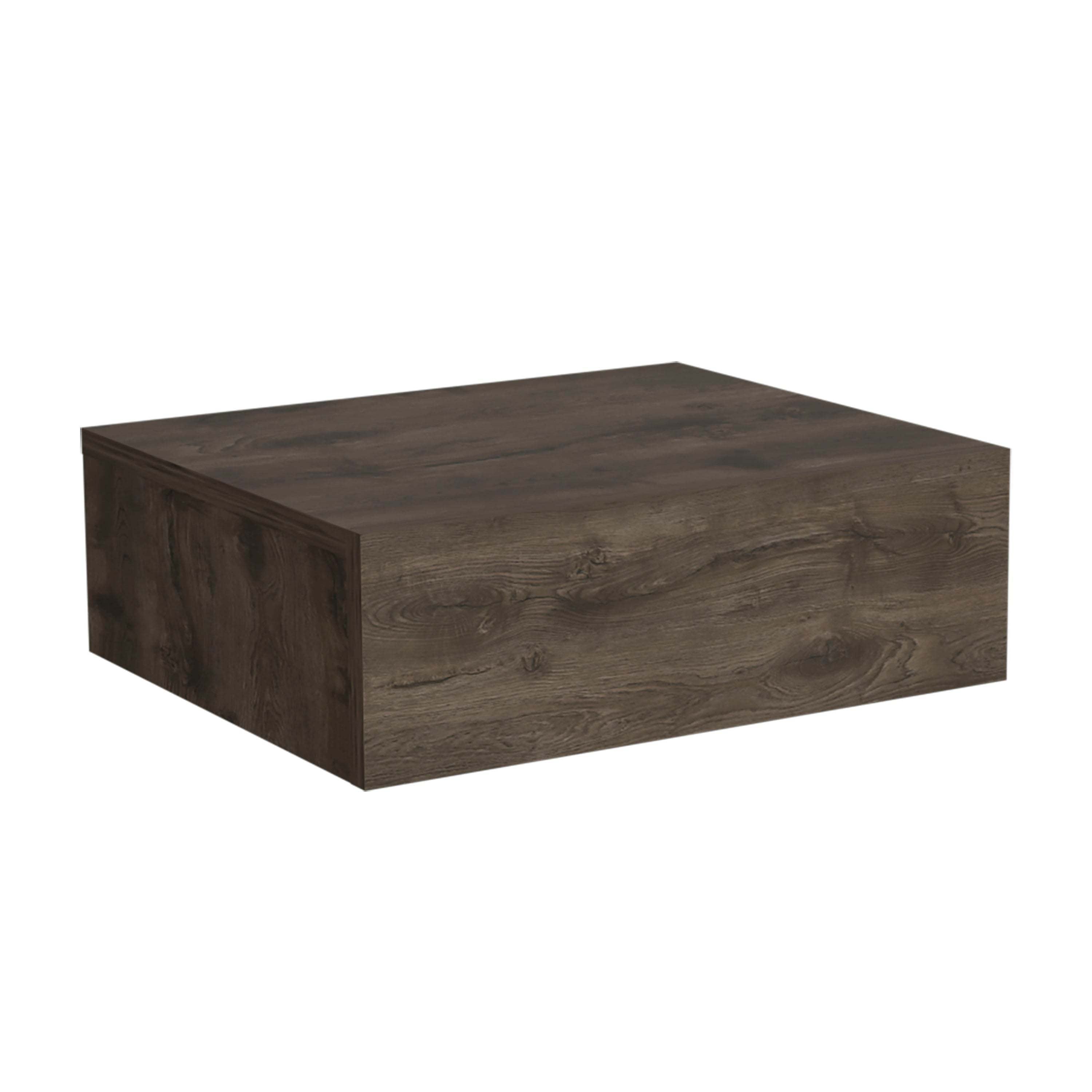 Milano Floating Nightstand w/ Drawer - Dark Brown