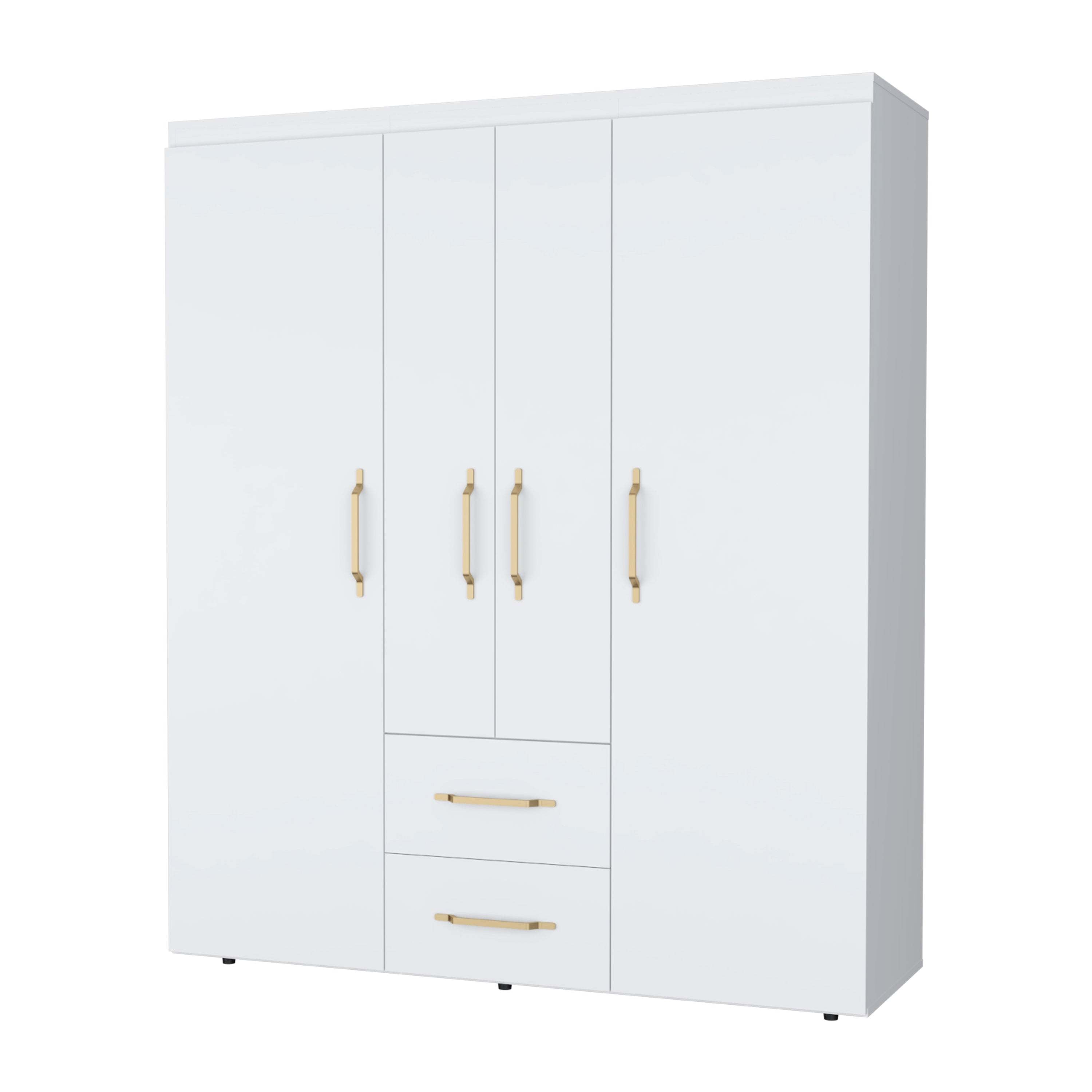 White 2-Door Armoire - All-In-One Storage & Wardrobe