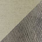 Close-up of textured dark gray ceramic lamp base with woven pattern