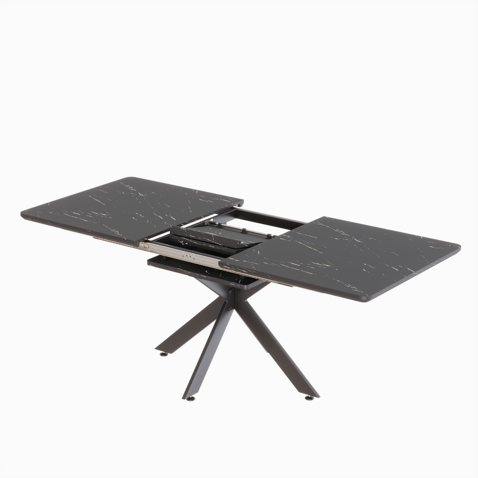 62" Extendable Dining Table Set for 6-8 People