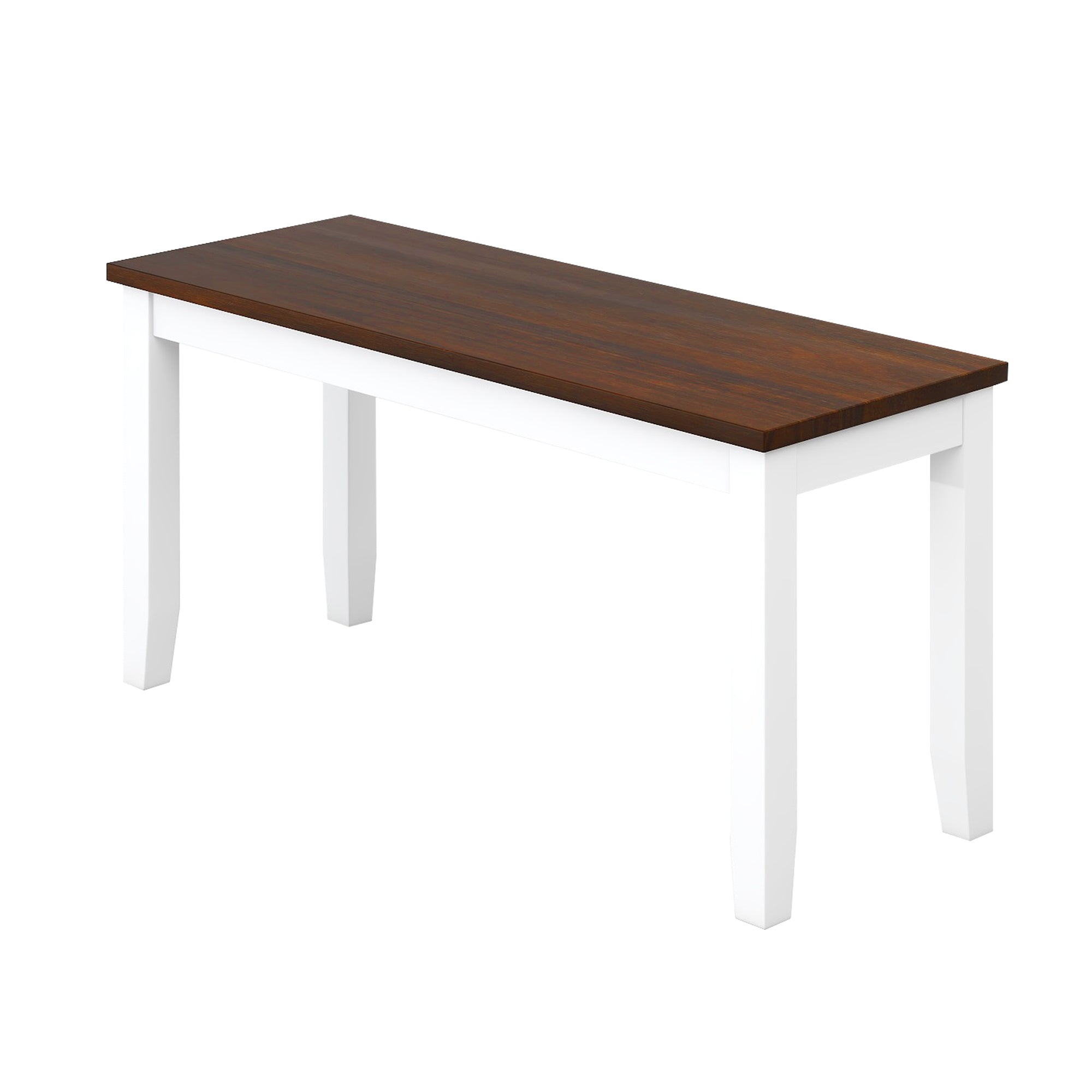 Farmhouse Dining Set, 6-Piece Rustic Kitchen Table w/Bench